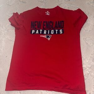 Fanatics Red New England Patriots Short Sleeve Tee